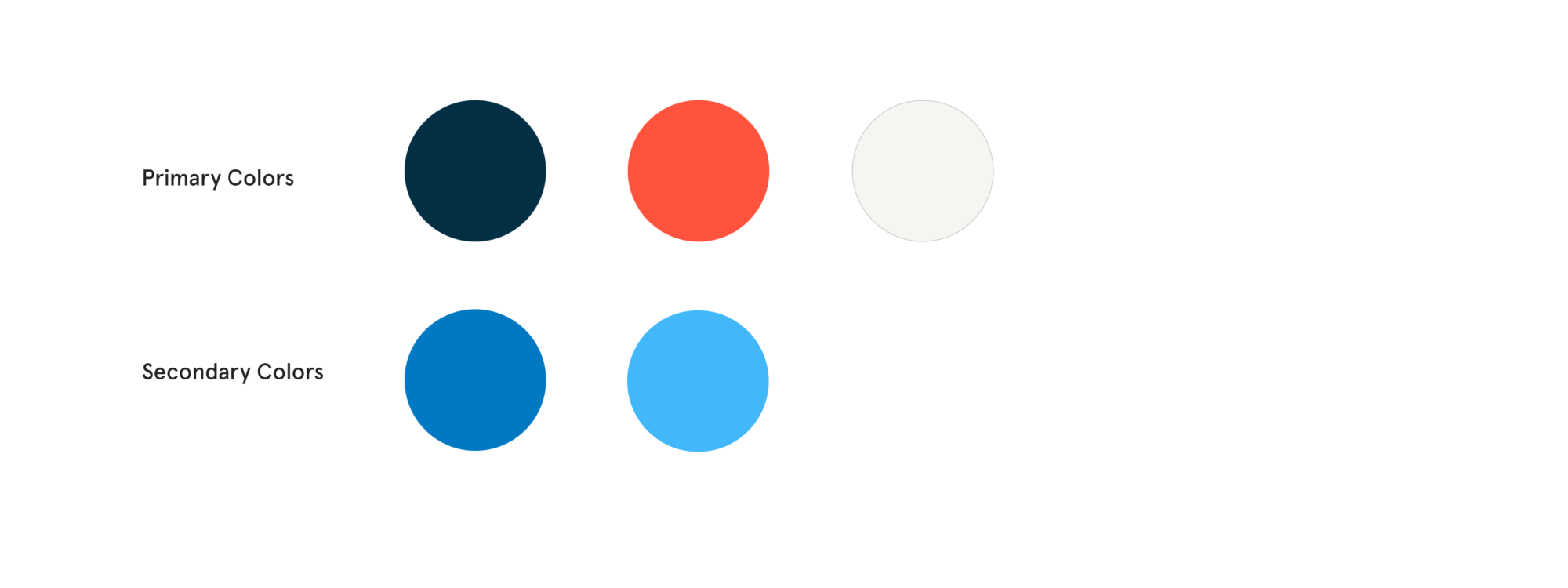 Primary and secondary color choices for Madison Capital Funding website redesign