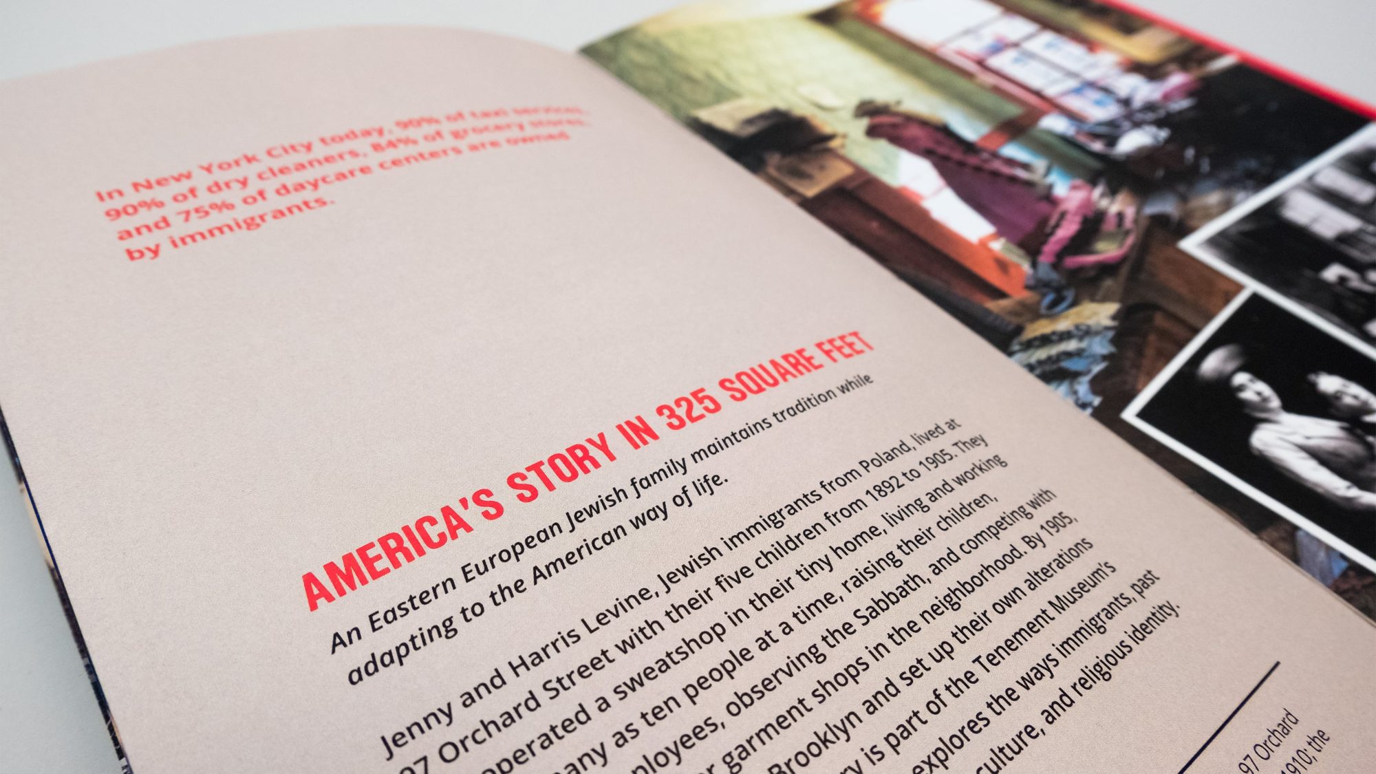 Interior page with the headline "America's Story in 325 Feet"